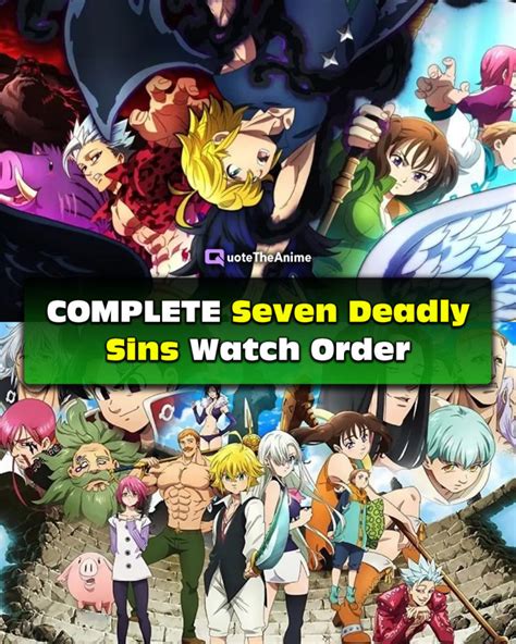 how to watch seven deadly sins in order|nanatsu no taizai anime order.